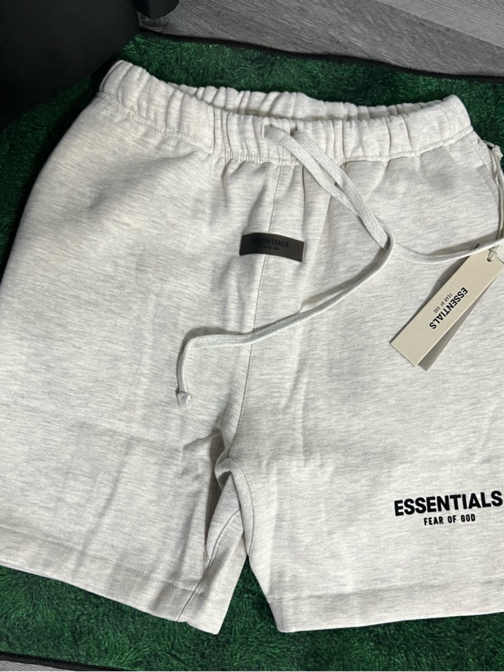 Fear of God Essentials Light Gray Athletic Shorts